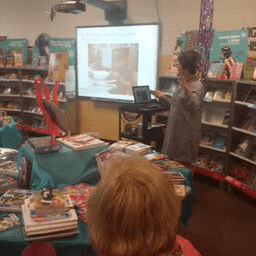 Pat Leads the ACLA meeting at St. Mark's Media Center.