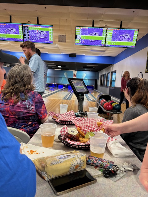 We Went to Dinner and Bowling Broke Out